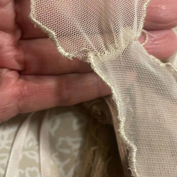 Walter Baker Ivory Dress Sheer Tulle Embroidered Lining NWT Straps Adjust Size M - Picture 10 of 10